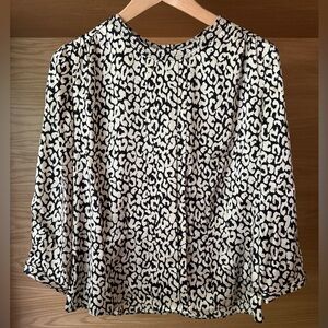 J.Crew Silk Leopard Blouse